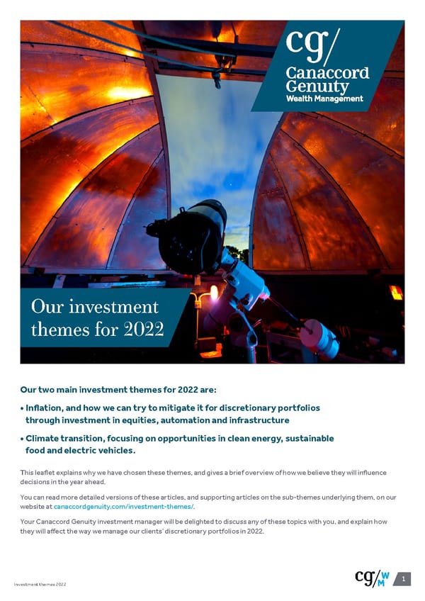 Investment Themes for 2022 - Page 1